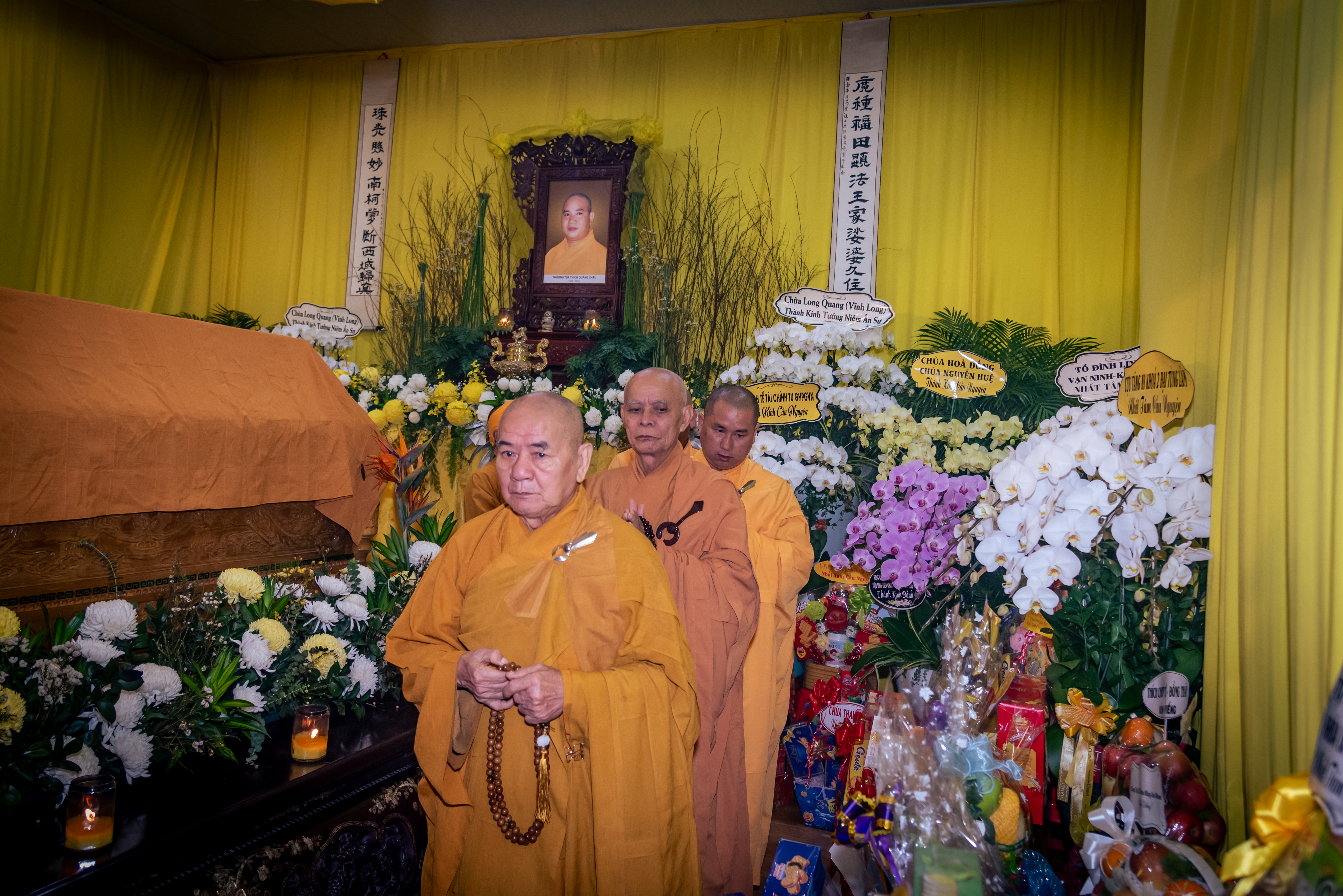 Hình ảnh các đoàn viếng tang Cố Thượng tọa Thích Quảng Châu